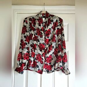 90's vintage satin blouse